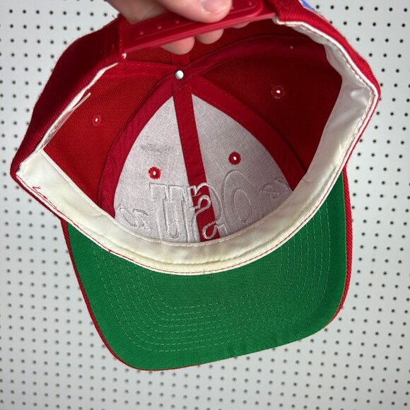 Ohio State OSU Buckeyes Snapback Hat Russell Athletic Stitched 90s Vintage Wool - Picture 7 of 7